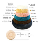 Round Plush Pet Bed – Super Soft for Dogs & Cats