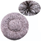 Round Plush Pet Bed – Super Soft for Dogs & Cats