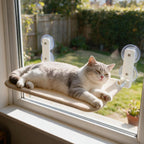 Cat Window Hammock Perch – No-Drill Suction, Holds Up to 15kg